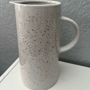 White Spotted Ceramic Pitcher